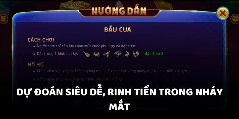 Dự đoán siêu dễ, rinh tiền trong nháy mắt