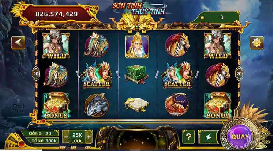 Sơn Tinh Thuỷ Tinh game nổ hũ hấp dẫn